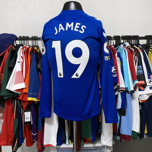 埃弗顿2021赛季主场英超联赛长袖球衣连j罗印字章