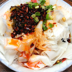 贵州特产安顺小吃手工素剪粉凉拌卷粉卷皮凉皮凉粉裹卷粉送调料