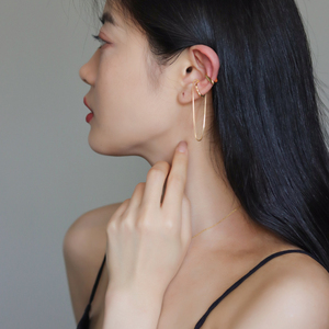 meuri 高级感耳夹女无耳洞ins冷淡风小众设计流苏复古气质925纯银