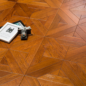 橡木方形拼花地板多层实木复合美国红橡欧式仿古地暖e0环保大自然