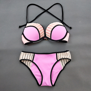 女士泳衣性感小胸聚拢比基尼