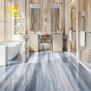 简欧瓷砖客厅通体大理石蓝色地砖600x1200瓷抛卫生间墙地砖蓝金沙