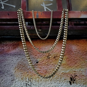 现货Kingice美国hiphop珠宝潮牌古巴链项链18K镀金多尺寸男女同款