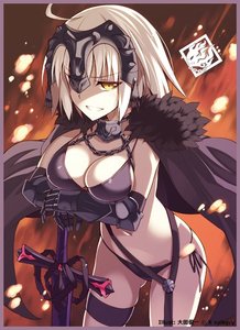 c1 会场限定 fgo 泳装 黑贞德 单张 收藏 卡套