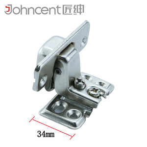 4孔35杯短臂大弯铰链 电箱门窄边柜门铰链 内嵌超短飞机烟斗合页