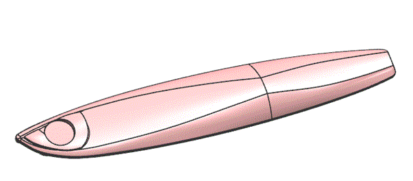 金属材料鱼坠件注射模具设计 机械设计UG三维CAD图纸素材
