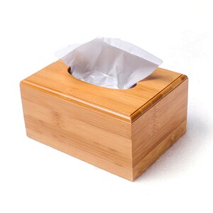 竹木制品纸巾盒桶定做 餐厅饭店火锅餐桌定制雕刻logo 创意抽纸盒