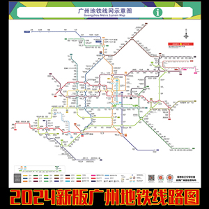 广州北京重庆地铁换乘线路图海报轨道上海交通出行规划图贴画定制
