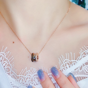 swarovski/施华洛世奇项链女三环转运珠锁骨链5353666
