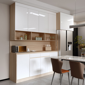 极简餐边柜现代轻奢书柜储物柜茶水收纳柜子定做订做极简玻璃酒柜