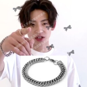 跨次元新星王琳凯小鬼同款手链男女韩版加粗加宽手环学生手镯新品