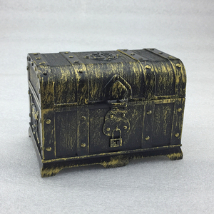 小桥流水传奇人家淘宝儿童玩具加勒比海盗宝箱寻宝道具塑料宝藏盒