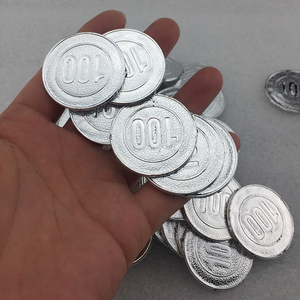 小孩奖励早教用品积分道具塑料银币儿童玩具假钱币仿真面额货币
