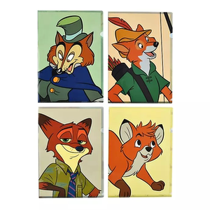 【日本折扣】迪士尼 狐狸特辑 罗宾逊尼克陶德老实约翰文件夹组