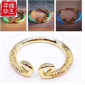 开口金箍棒紧箍咒戒指魔法戒指时尚新款孙悟空发光
