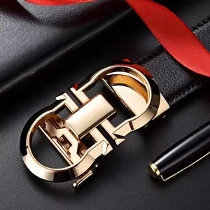 菲拉格慕皮带8字扣真皮经典商务休闲时尚百搭奢侈品牛皮裤腰带潮