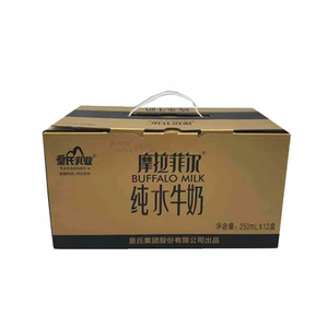 皇氏乳业新货皇氏摩拉菲尔纯水牛奶250ml*12盒