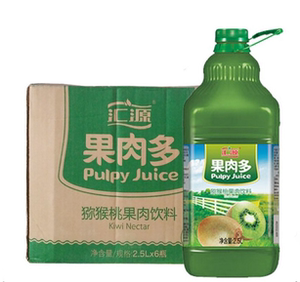汇源果汁系列猕猴桃汁果肉多果汁2.5l*6瓶 整箱奇异果汁果味饮料