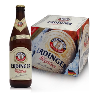 大瓶德国艾丁格白啤酒 艾丁格小麦白啤酒500ml*12瓶 整箱北京包邮
