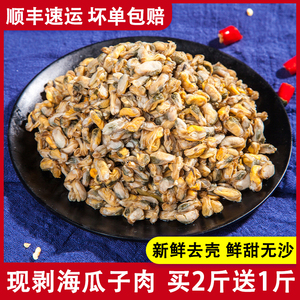 渔自在福建霞浦特产薄壳米当季海瓜子肉野生白瓜子肉潮菜海鲜包邮