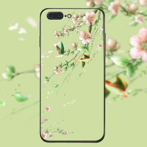 中国风唯美桃花8古风手机壳苹果xsmax典雅春天iphone7plus水墨画6