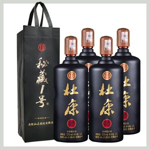 杜康秘藏1号酒纯粮酿造经典浓香型大容量白酒52度1.5l
