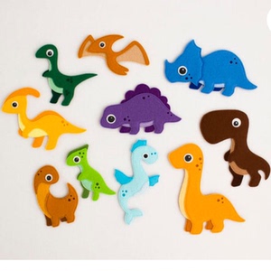 恐龙成品 不织布幼儿园手工布艺粘贴diy侏罗纪恐龙世界玩偶动物