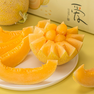 吐鲁番至爱哈密瓜新疆特产新鲜当季即食水果整箱网纹瓜金色原产地