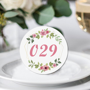 00yyd51888淘宝通用新年抽奖卡婚礼公司年会活动聚会生日圆形号码牌