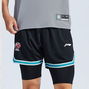 李宁运动短裤男款夏季cba篮球训练裤5宽松美式五分裤正品aapu231