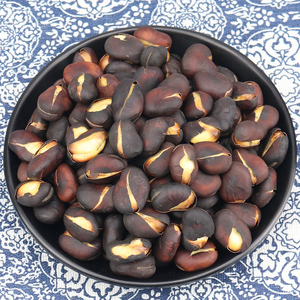 云南保山风味火烧豆原味500g干炒胡豆熟零食特产黑皮炭烧蚕豆