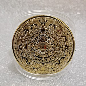 玛雅纪念币金字塔日晷金币美洲金银币墨西哥阿兹特克金银币外国币