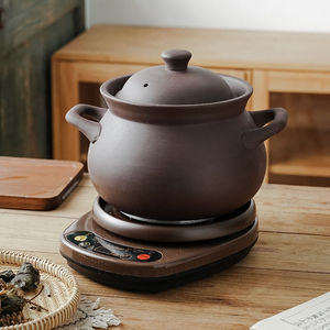 航方全自动煮粥煲汤陶瓷砂锅紫砂分体式大容量预约定时保温养生煲