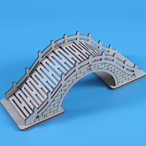 儿童diy桥梁模型手工作品小学生科技小制作拱桥材料斜拉桥小发明