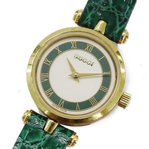 正品二手古奇gucci手表女表手表古驰镀金石英表女表