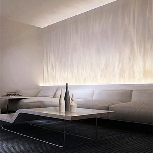 水纹洗墙灯卧室3d动态氛围灯投影led壁灯涂鸦室内工程火焰背景墙