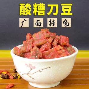 酸糟辣椒广西金田特产酸辣泡辣椒红谷糟刀豆辣椒500g桂平酸粥白糟