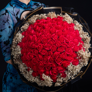 情人节99朵玫瑰花束香皂永生花送女朋友浪漫创意求婚表白生日礼物