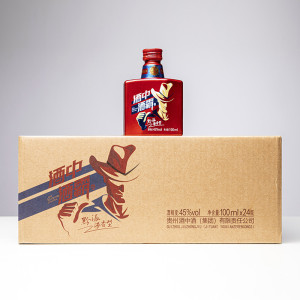 000人付款天猫新牛仔酒中酒霸小蓝瓶浓香型45° 纯粮食白酒整箱免邮