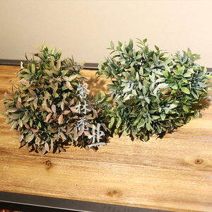 辣椒草仿真假草假叶子紫竹梅室内客厅插花玄关摆件装饰绿植