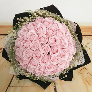 00 5人付款  淘宝 52朵韩式创意花束手捧花香皂花束