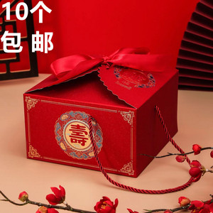 寿字回礼袋老人过寿礼品袋寿比南山礼盒包装盒祝寿贺寿生日手提盒