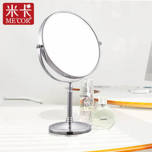 米卡化妆镜欧式高清台式镜子梳妆镜双面镜美容镜放大桌面公主镜