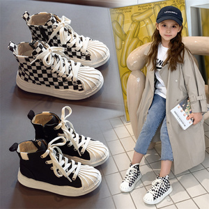 seafung童鞋~亲子儿童运动鞋黑天使时尚经典百搭男女童跑步鞋斯卡