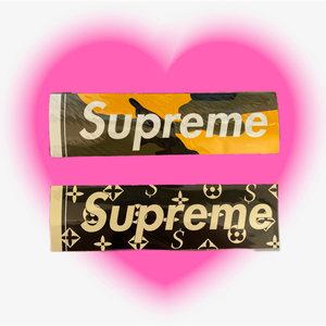 滑板supreme17fw brooklyn box logosticker布鲁克林贴纸潮流贴画