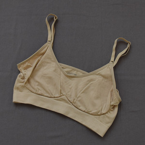 花色运动y~ummie舒适睡眠无胸垫内衣少女文胸透气排汗运动无缝女