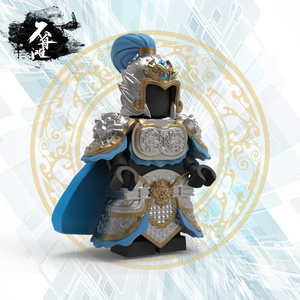 兼容乐高 diy人仔第三方三国披坚执锐赵云磁吸裙甲铠甲不舟滩