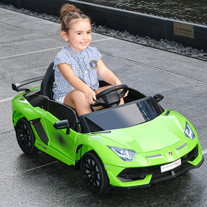 儿童电动汽车四轮可坐人宝宝玩具遥控小车小孩兰博基尼1-3岁赛车