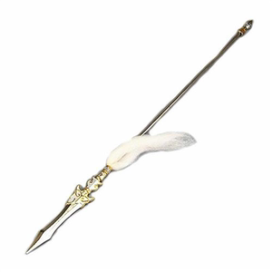 三国赵云武神赵子龙青釭剑龙胆亮银枪涯i角枪1:6古代兵器武器模型