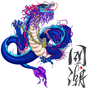 国潮龙图腾机盖贴引擎盖装饰龙车贴个性油箱盖划痕贴3d立体车贴